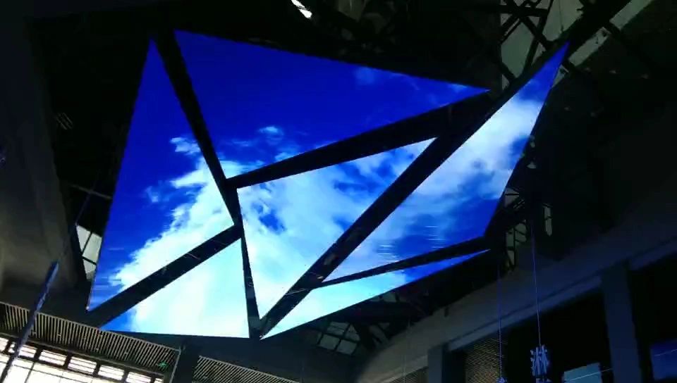 Triangle Customized LED Ceiling WSTP280 Transparent Screen